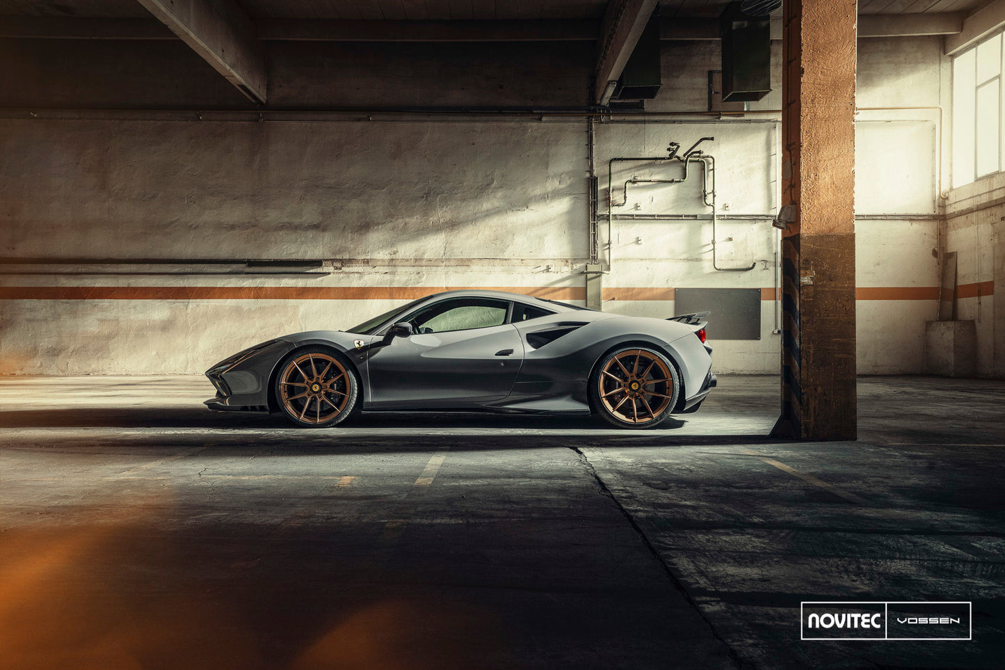 Vossen NF10 Wheel Set for Ferrari F8 - 21 Inch - Matte Brickell Bronze