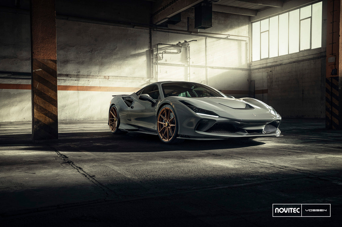 Vossen NF10 Wheel Set for Ferrari F8 - 21 Inch - Matte Brickell Bronze