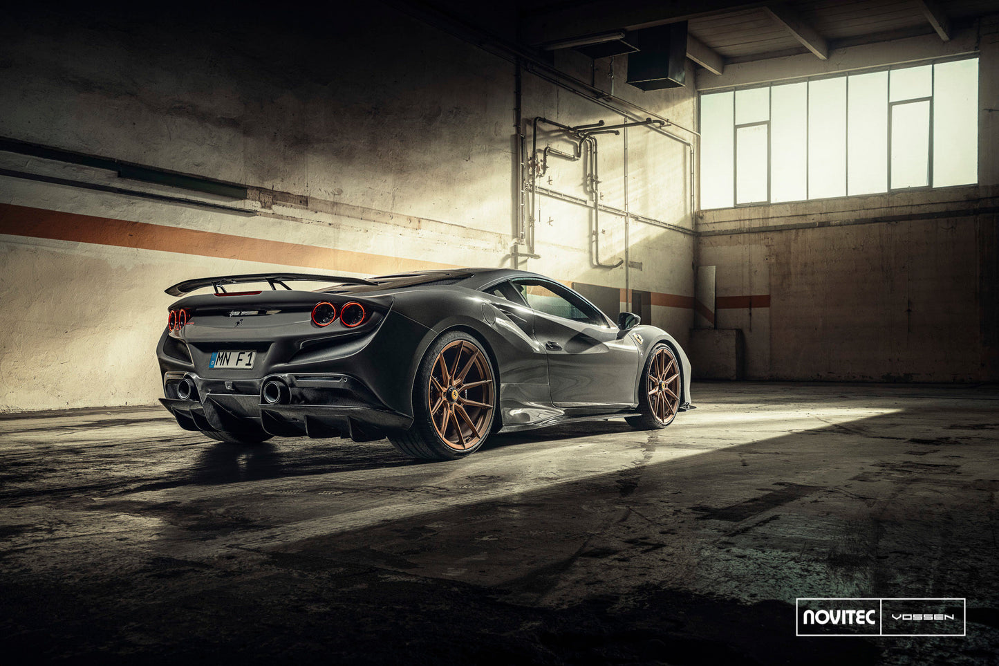 Vossen NF10 Wheel Set for Ferrari F8 - 21 Inch - Matte Brickell Bronze