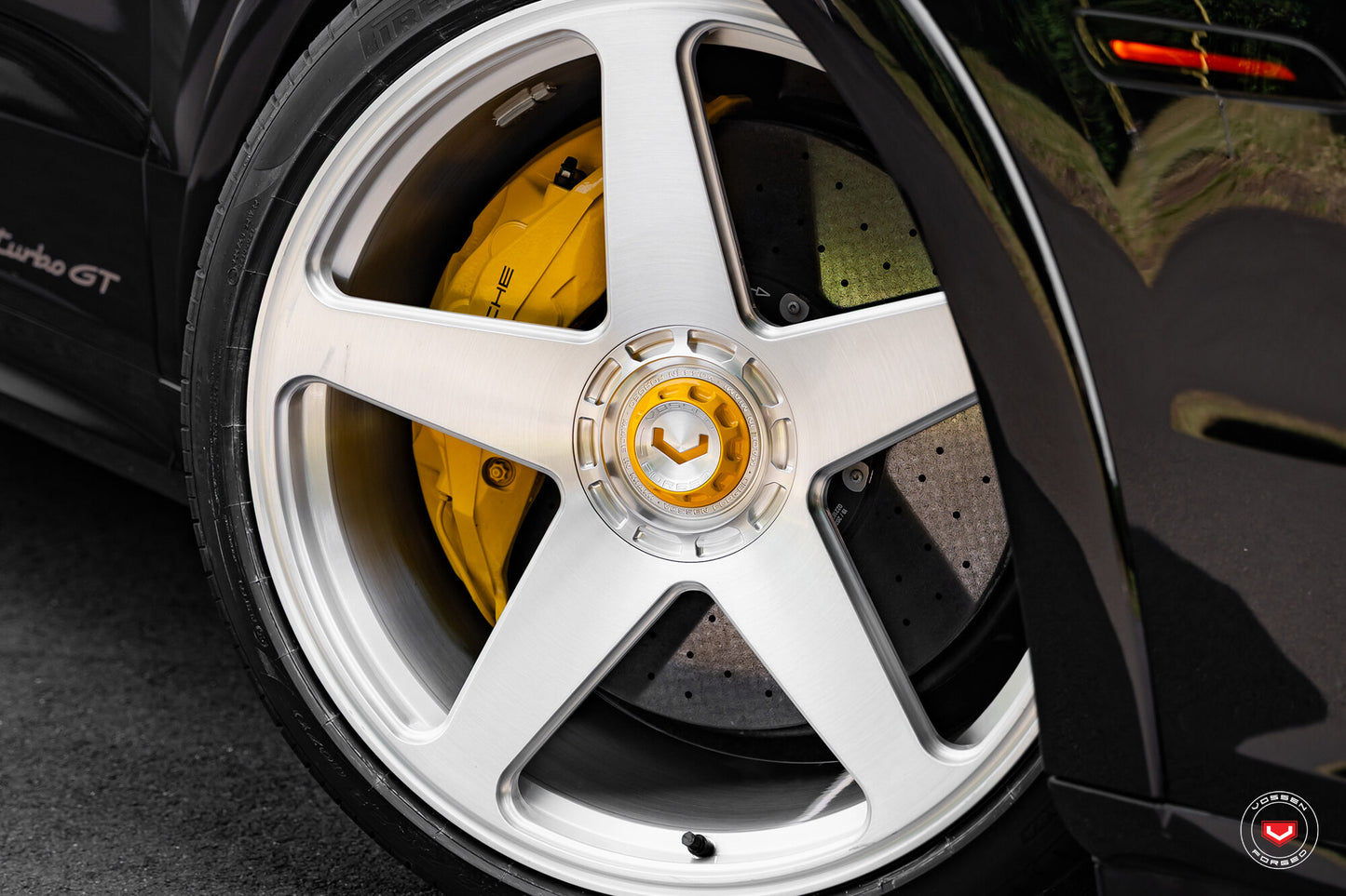 Vossen GEN-01 Wheel Set for Porsche Cayenne - 23 Inch - Gloss Clear brushed