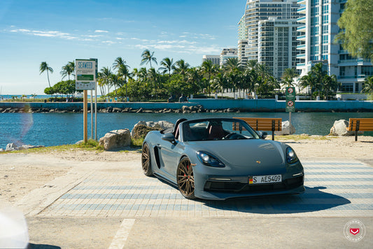Vossen M-X6 Wheel Set for Porsche 718 Boxster/Cayman - 21 Inch - Satin Bronze