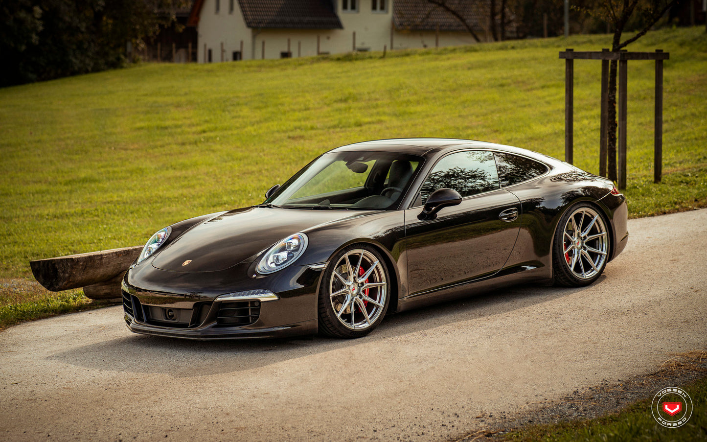 Vossen EVO-2R Wheel Set for Porsche 911 - 20 Inch - Light Smoke