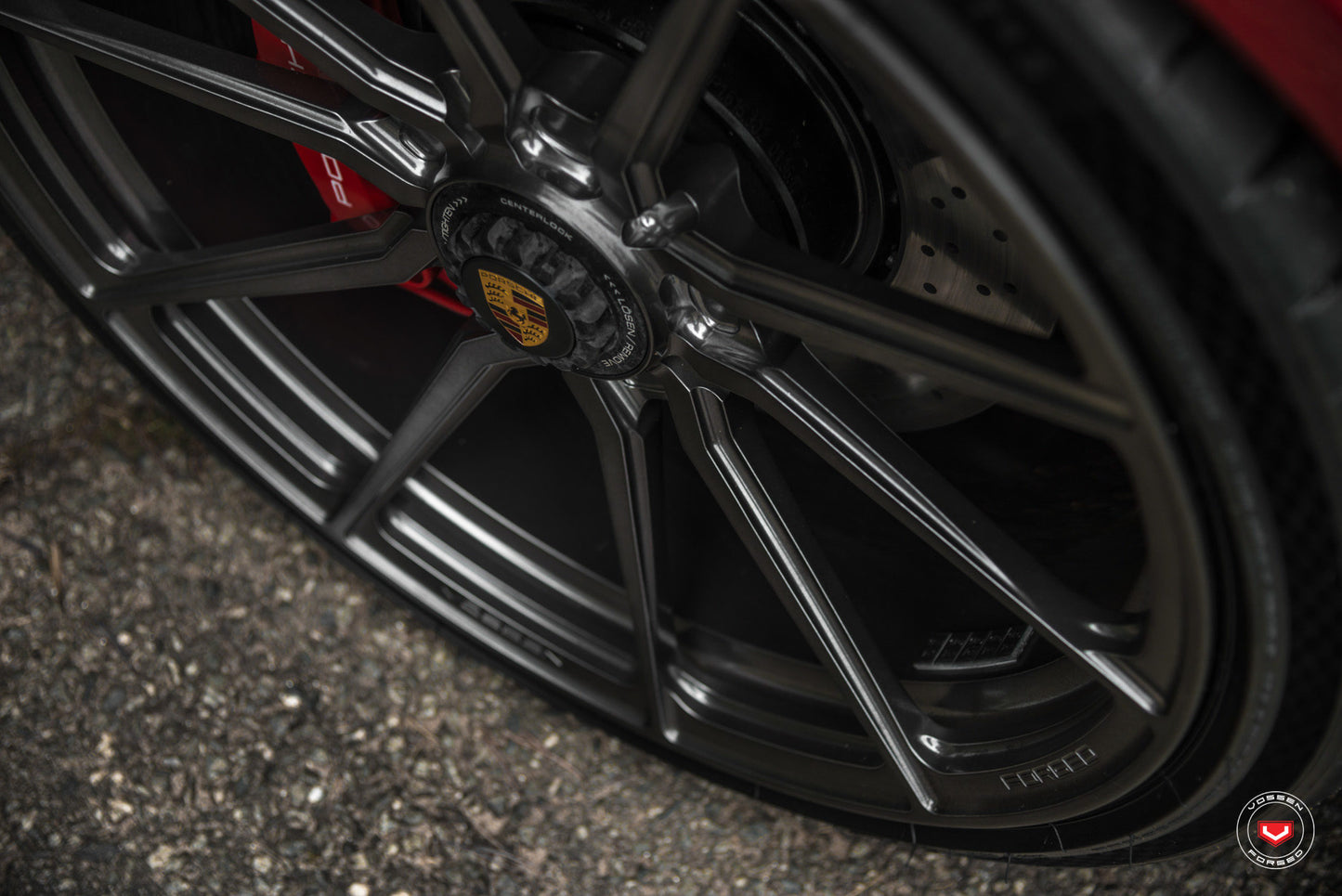 Vossen M-X2 Wheel Set for Porsche 911 - 21 Inch - Dark Smoke