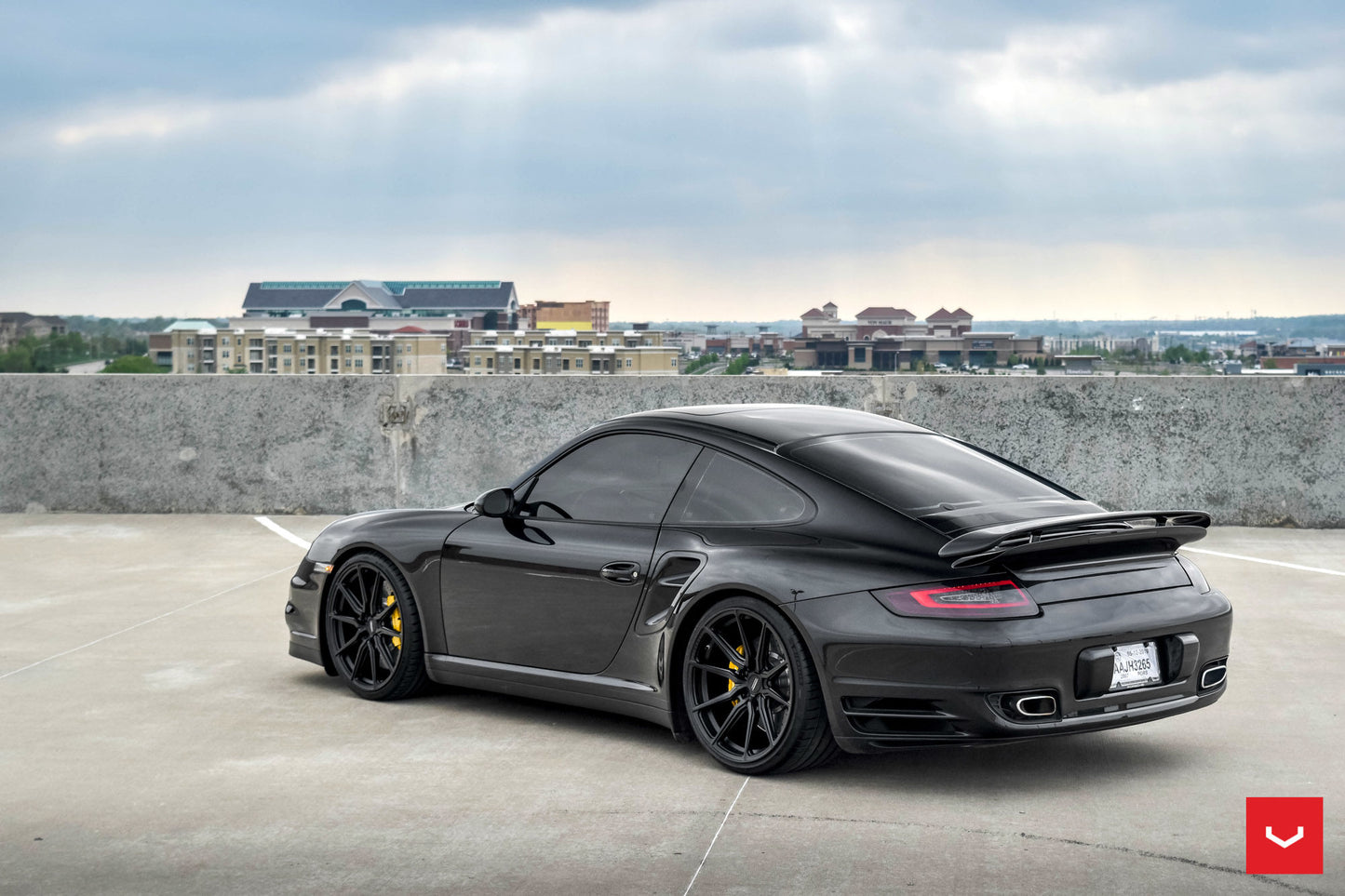 Vossen HF-3 Wheel Set for Porsche 911 - 20 Inch - Satin Black