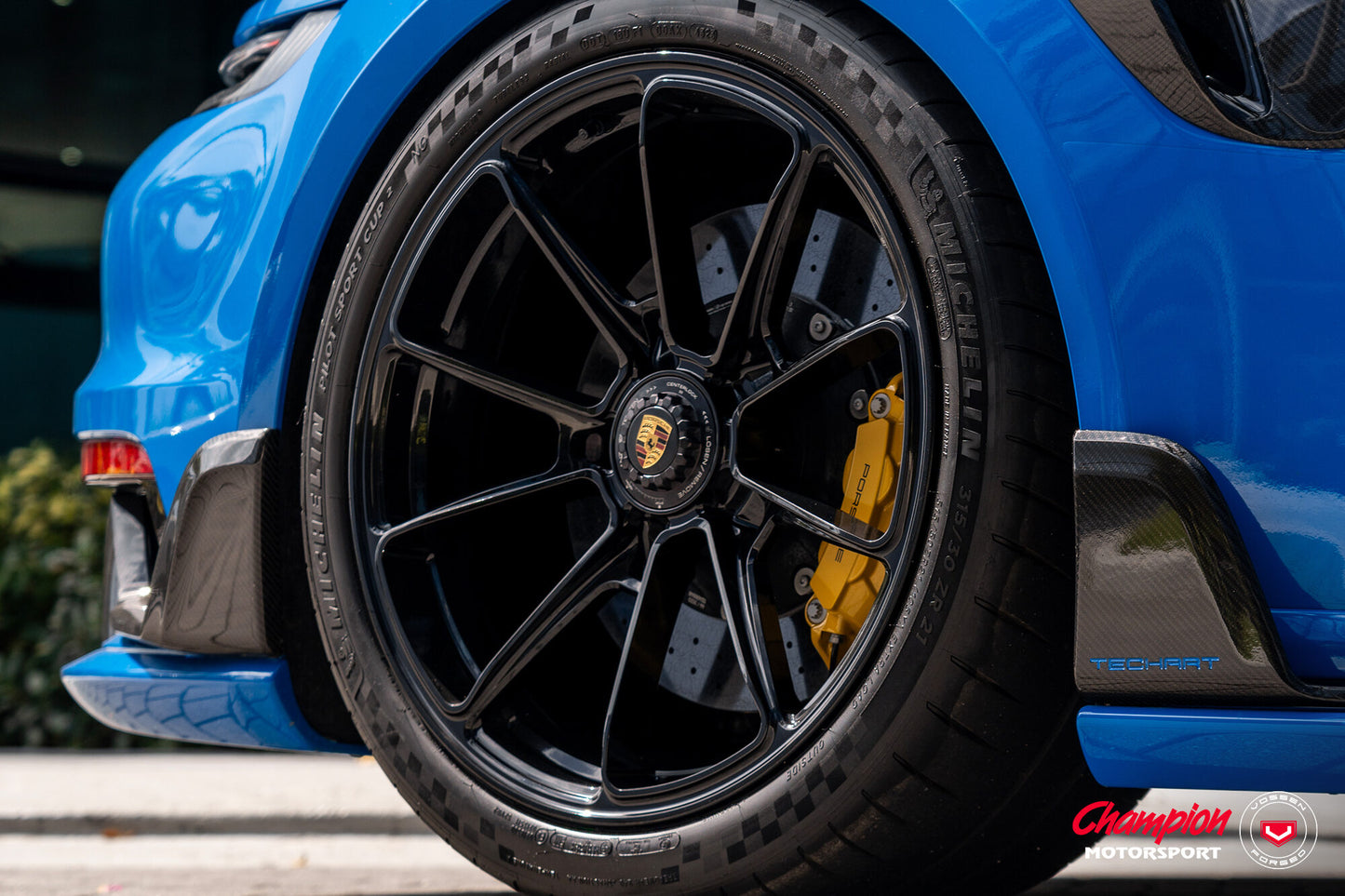 Vossen RS92 Wheel Set for Porsche 911 - 20 Inch - Gloss Black