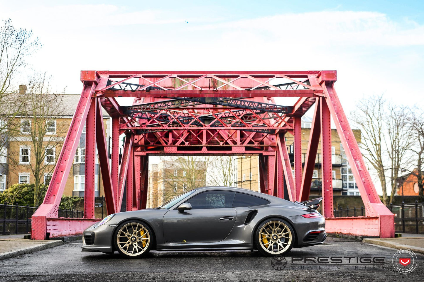 Vossen M-X3 Wheel Set for Porsche 911 - 21 Inch - Patina Gold