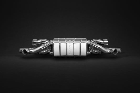 Capristo Porsche 991.1/2 Turbo/S - ECE Valved Exhaust Muffler (CES3)