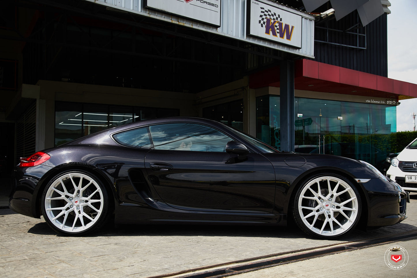 Vossen M-X3 Wheel Set for Porsche 718 Boxster/Cayman - 21 Inch - Gloss Clear