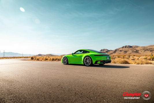 Vossen RS92 Wheel Set for Porsche 911 - 20 Inch - Light Smoke