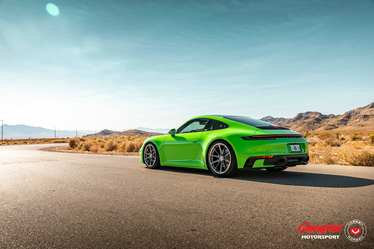 Vossen RS92 Wheel Set for Porsche 911 - 20 Inch - Light Smoke