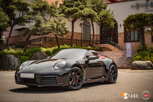 Vossen EVO-3 Wheel Set for Porsche 911 - 20 Inch - Satin Black