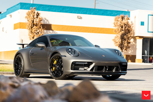 Vossen HF-5 Wheel Set for Porsche 911 - 20 Inch - Satin Black