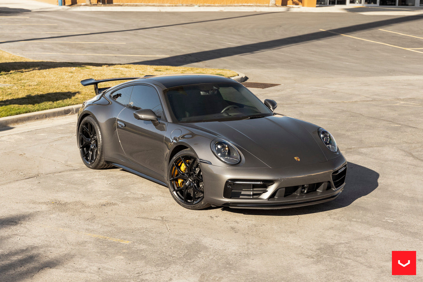Vossen HF-5 Wheel Set for Porsche 911 - 20 Inch - Satin Black