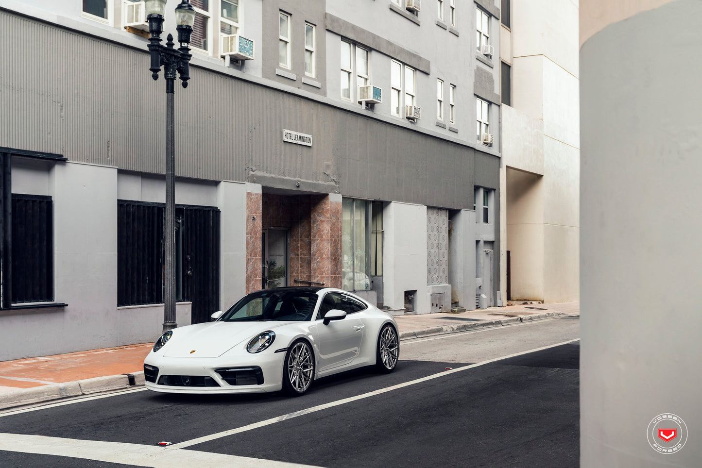 Vossen EVO-5R Wheel Set for Porsche 911 - 21 Inch - Light Smoke
