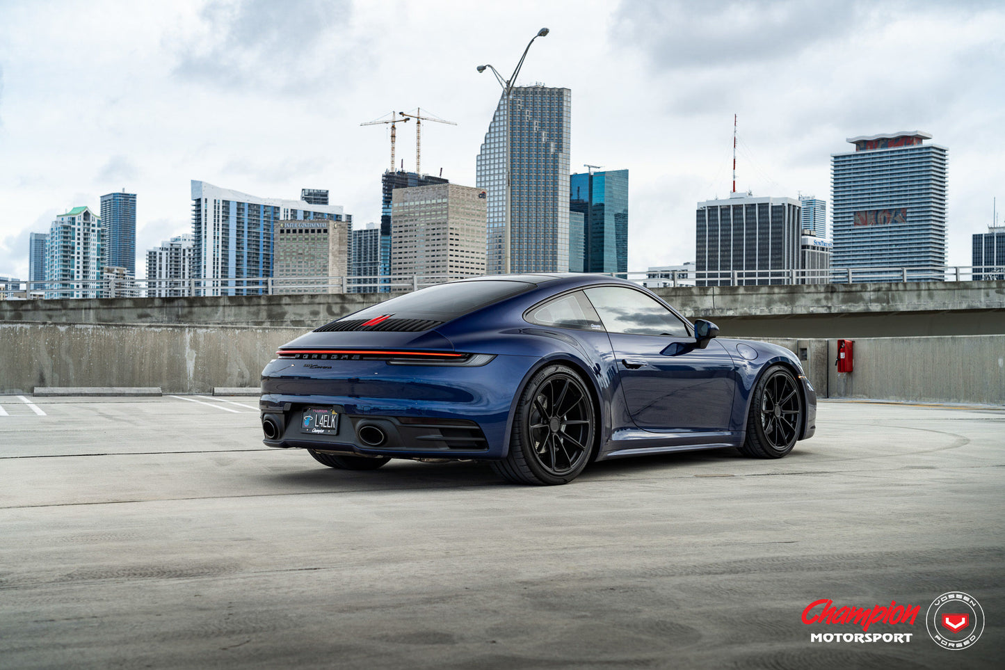Vossen RS92 Wheel Set for Porsche 911 - 20 Inch - Satin Black
