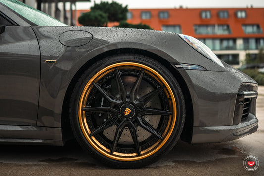 Vossen EVO-2R (3-Piece) Wheel Set for Porsche 911 - 21 Inch - Gloss Black