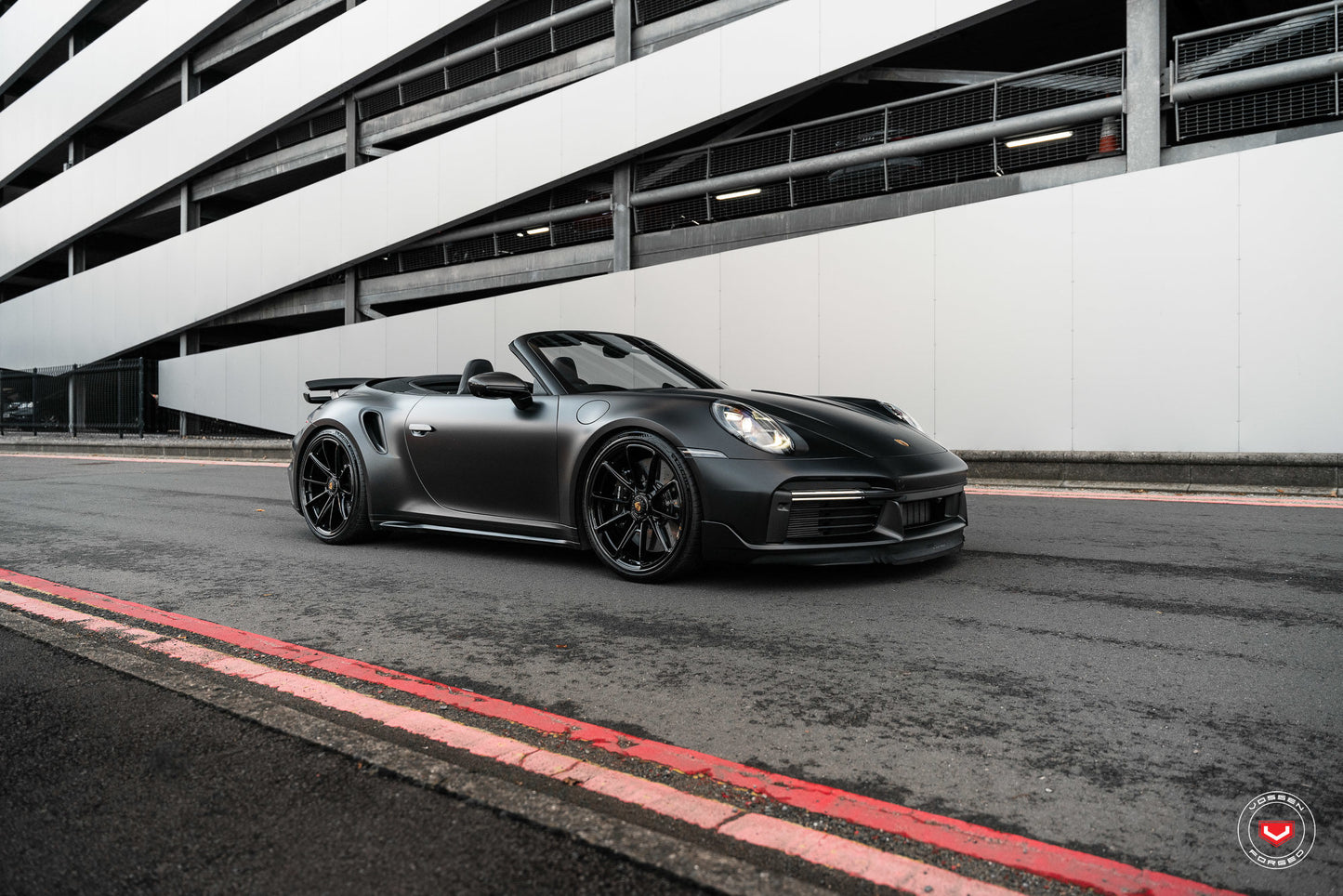 Vossen RS92 Wheel Set for Porsche 911 - 21 Inch - Gloss Black