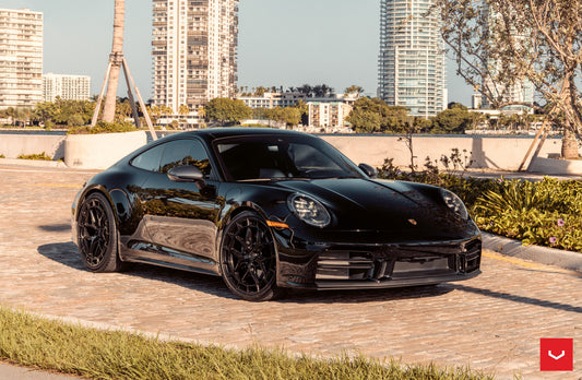 Vossen HFX-1 Wheel Set for Porsche 911 - 21 Inch - Gloss Black