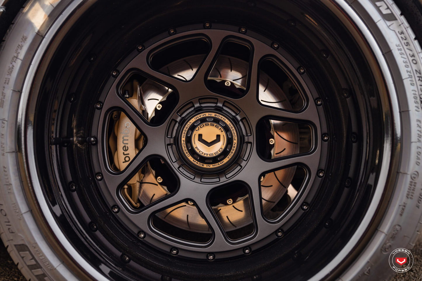Vossen GEN-02 (3-piece) Wheel Set for Porsche 911 - 19 Inch - Satin Black