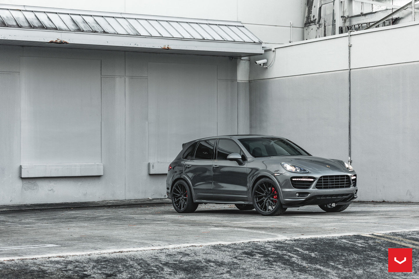 Vossen HF-4T Wheel Set for Porsche Cayenne - 22 Inch - Gloss Black