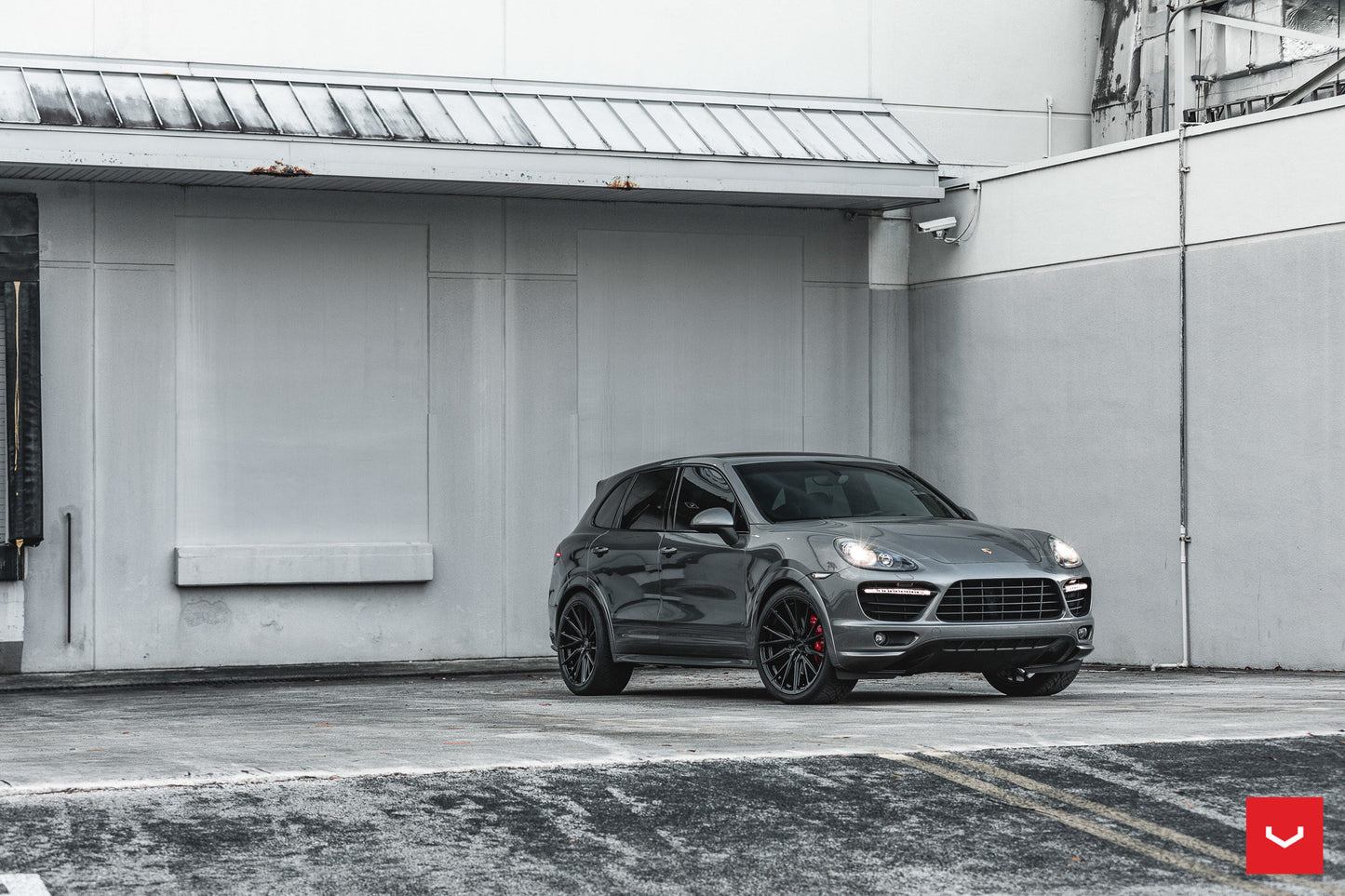 Vossen HF-4T Wheel Set for Porsche Cayenne - 22 Inch - Gloss Black