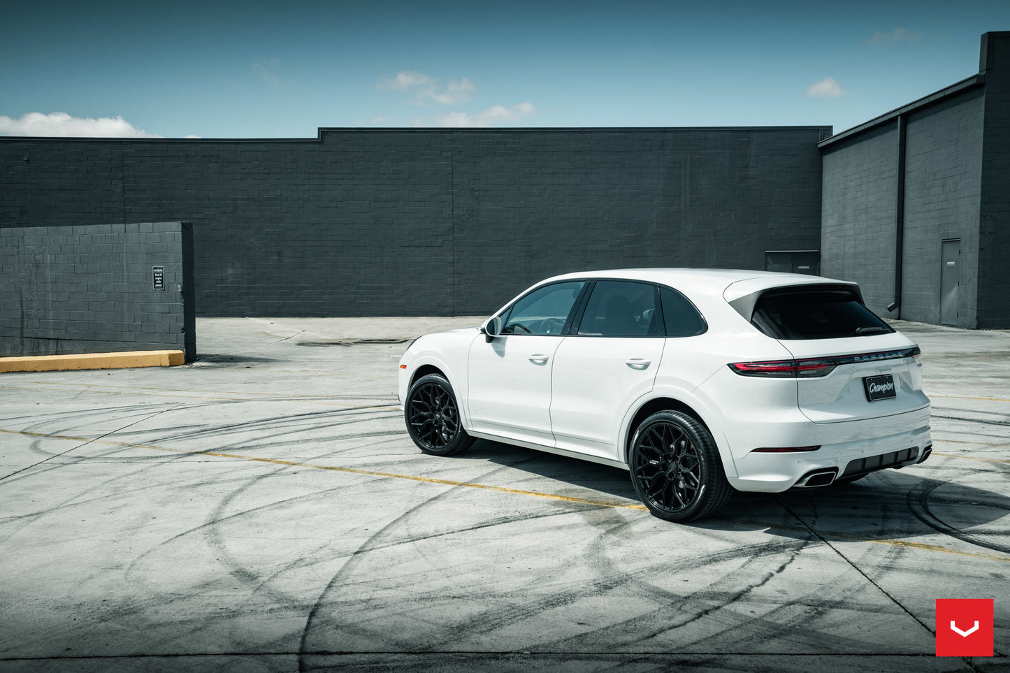 Vossen HF-2 Wheel Set for Porsche Cayenne - Gloss Black