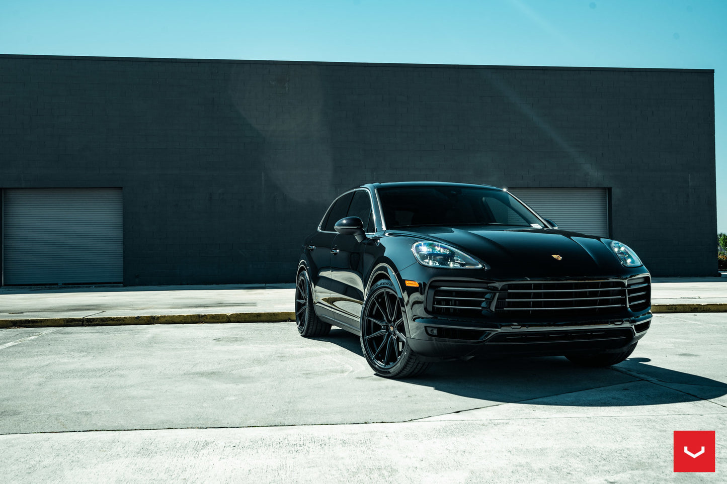 Vossen HF-3 Wheel Set for Porsche Cayenne - Satin Black