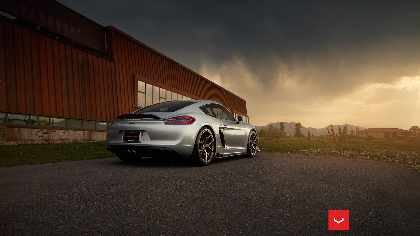 Vossen HF-5 Wheel Set for Porsche 718 Boxster/Cayman - 20 Inch - Gloss Bronze