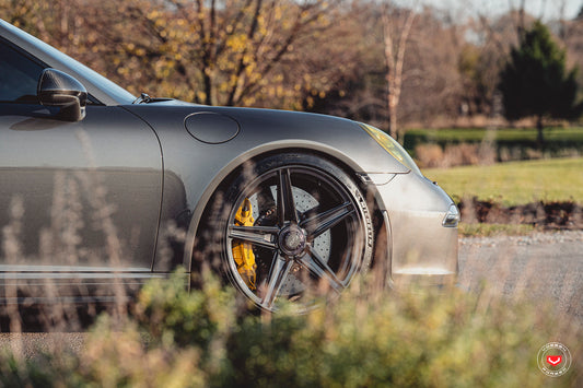Vossen M-X5 Wheel Set for Porsche 911 - 20 Inch - Midnight Smoke
