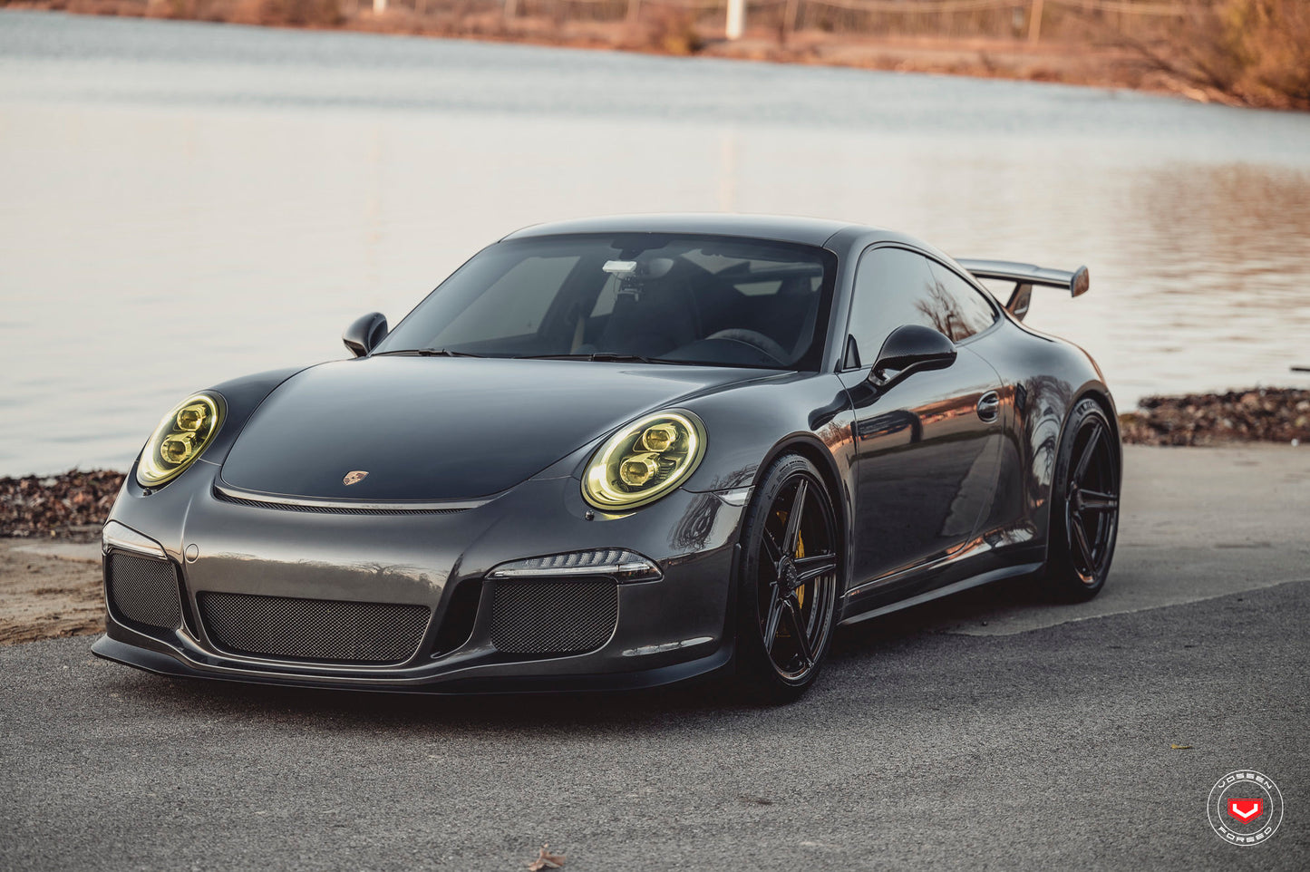 Vossen M-X5 Wheel Set for Porsche 911 - 20 Inch - Midnight Smoke
