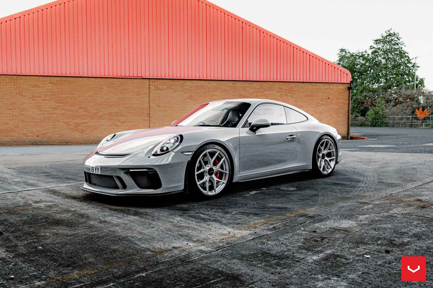 Vossen S21-01 Wheel Set for Porsche 911 - 20 Inch - Gloss Clear brushed