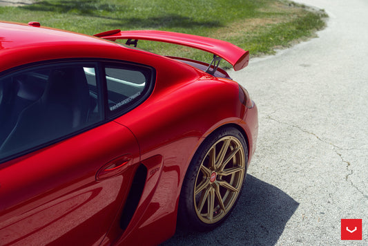 Vossen HF-3 Wheel Set for Porsche 718 Boxster/Cayman - 20 Inch - Gloss Gold (discontinued)