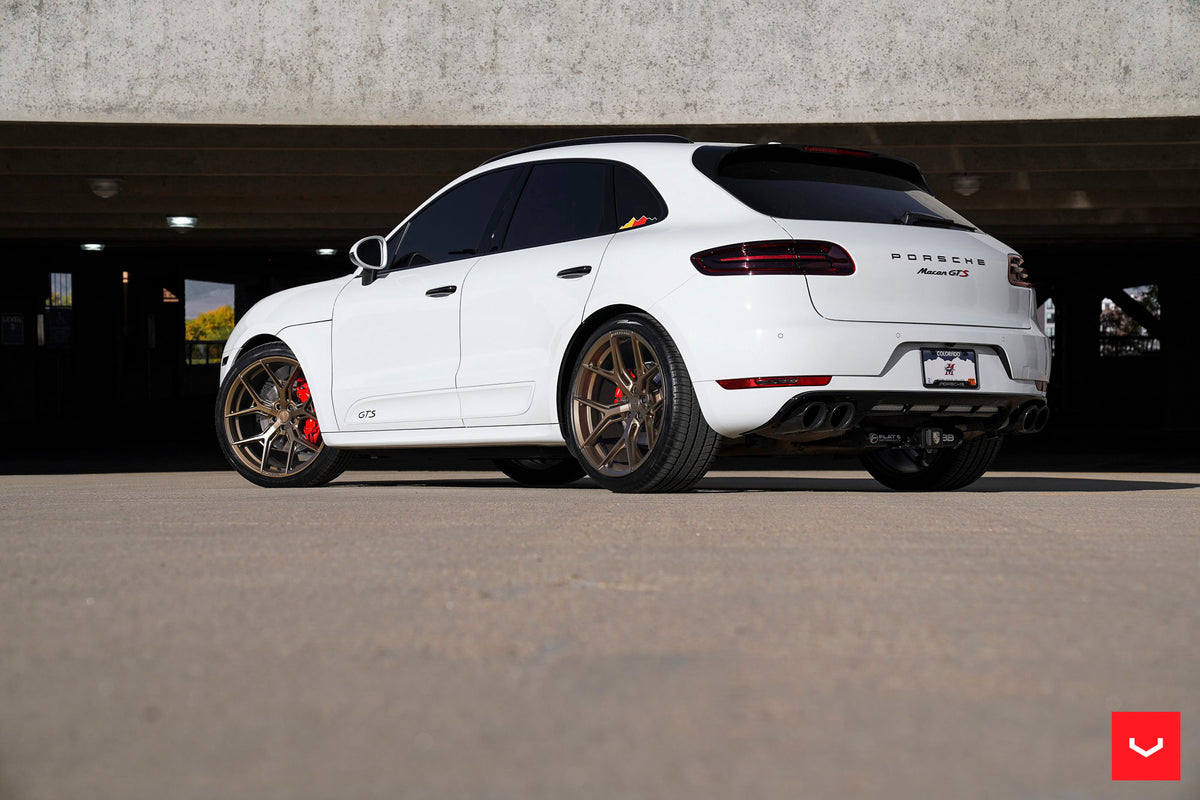Vossen HF-5 Wheel Set for Porsche Macan - 22 Inch - Satin Bronze