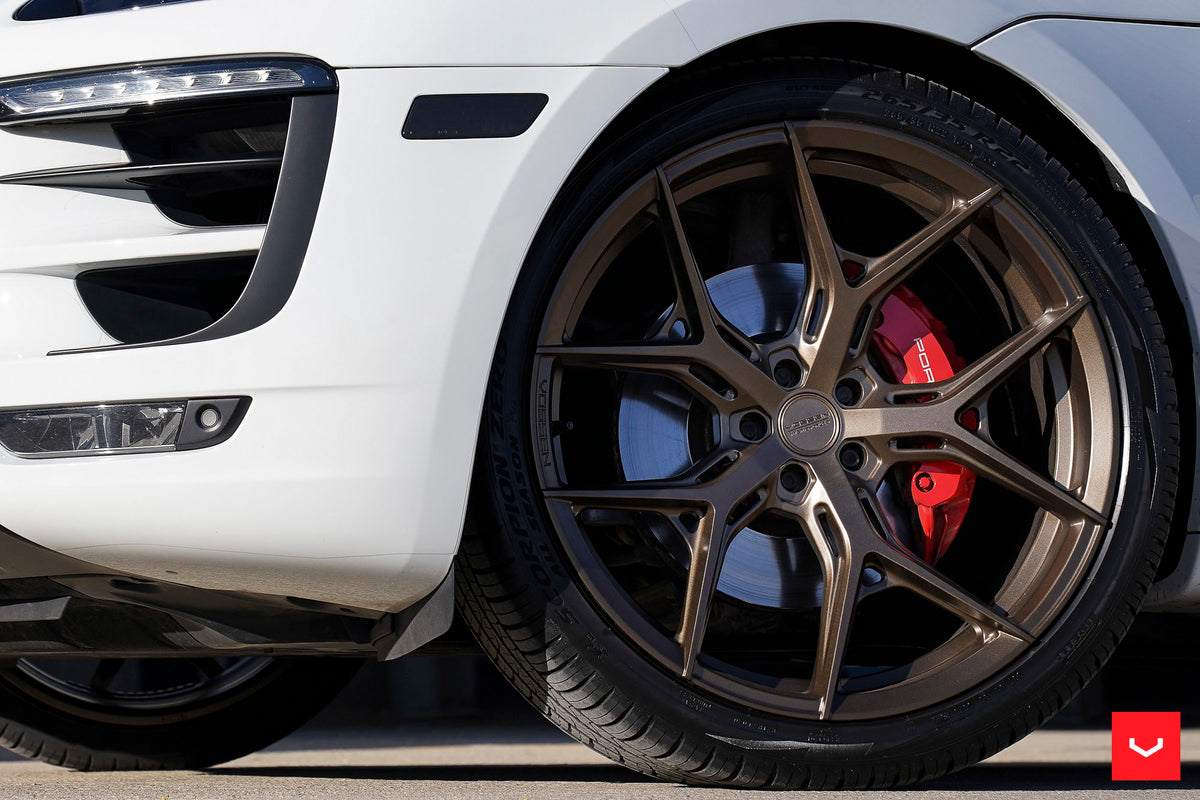 Vossen HF-5 Wheel Set for Porsche Macan - 22 Inch - Satin Bronze