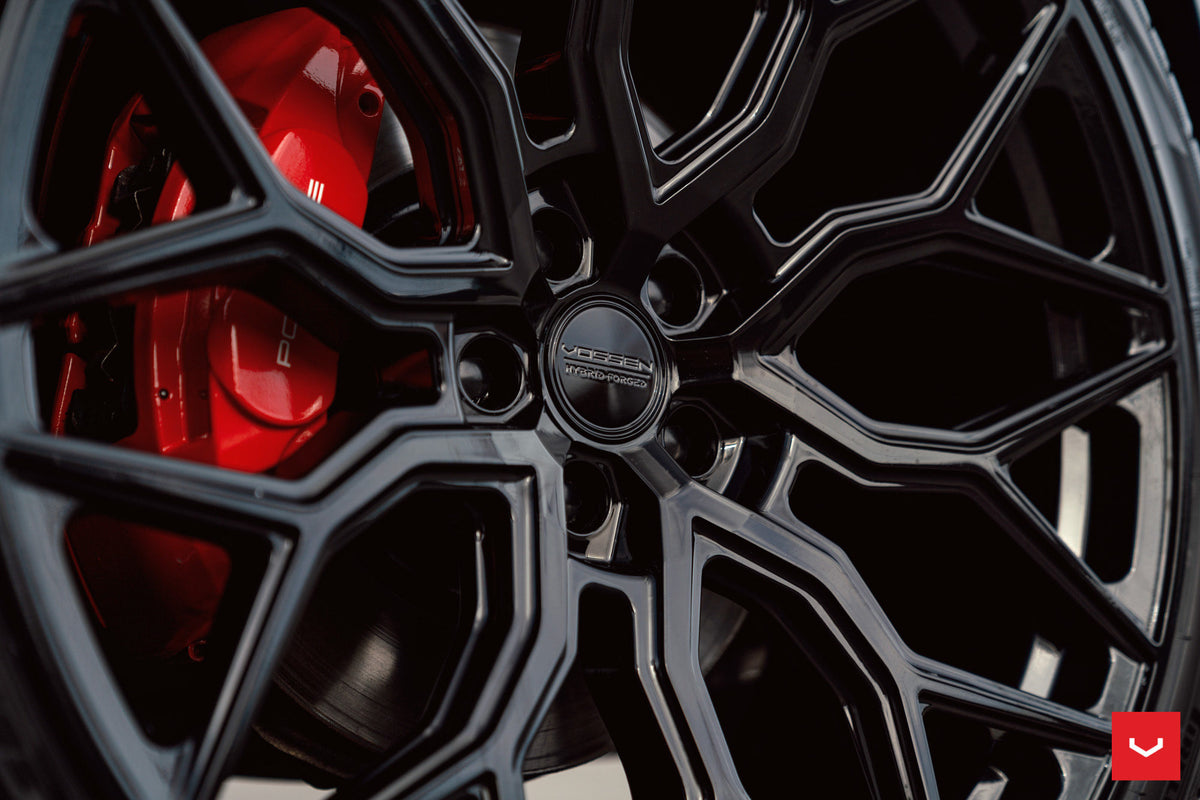 Vossen HF-2 Wheel Set for Porsche Macan - 22 Inch - Gloss Black