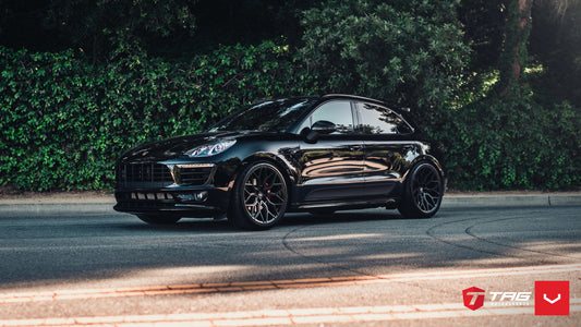 Vossen HF-2 Wheel Set for Porsche Macan - 22 Inch - Satin Black