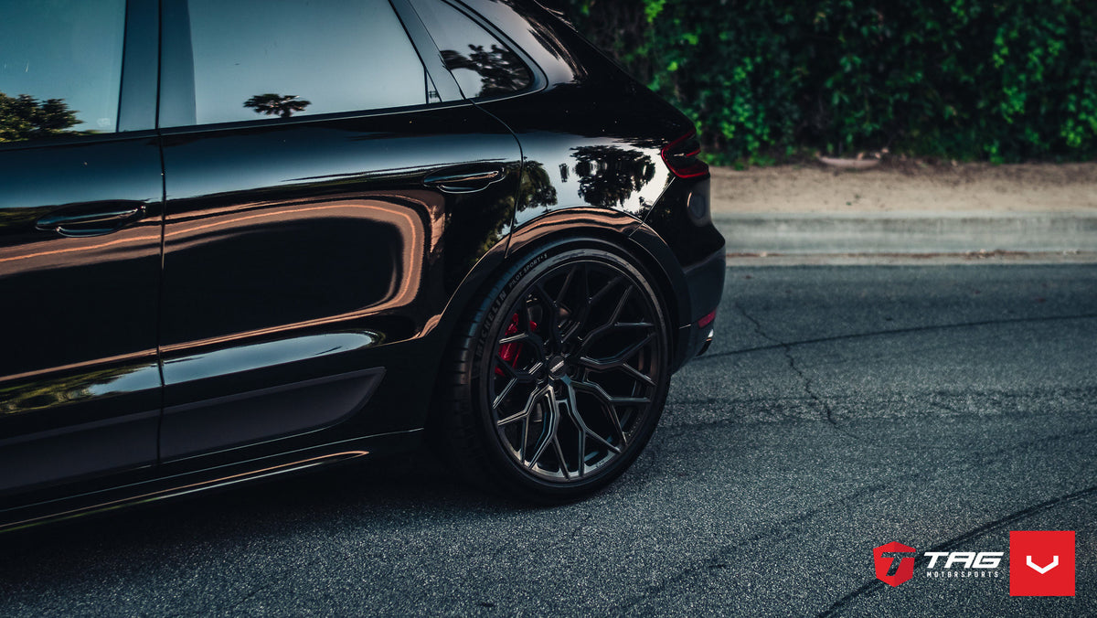 Vossen HF-2 Wheel Set for Porsche Macan - 22 Inch - Satin Black