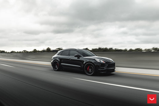 Vossen HF-5 Wheel Set for Porsche Macan - 22 Inch - Gloss Black