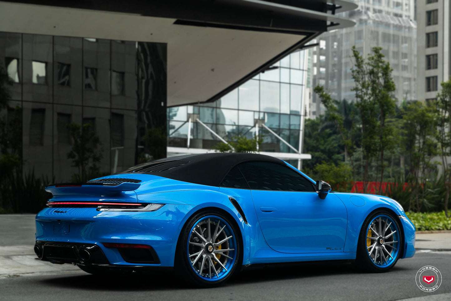 Vossen M-X4T (3-Piece) Wheel Set for Porsche 911 - 21 Inch - Gloss Clear