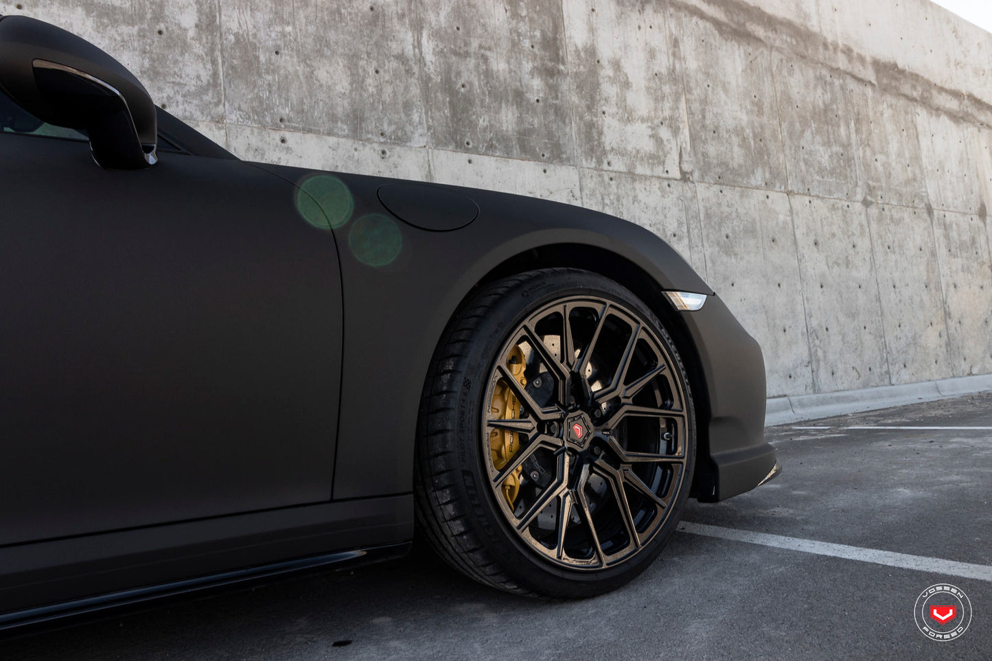 Vossen M-X3 Wheel Set for Porsche 911 - 20 Inch - Gloss Black