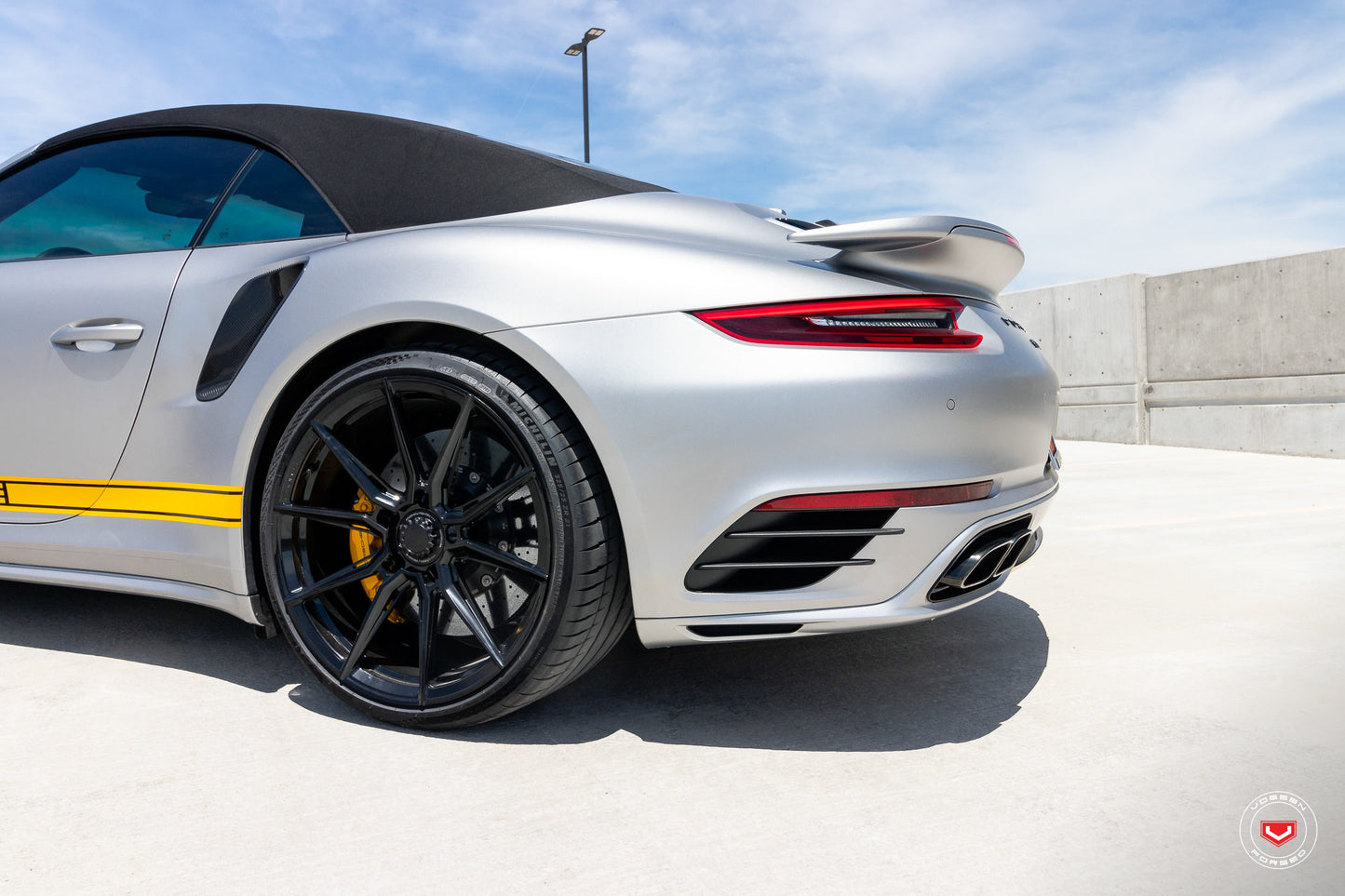 Vossen EVO-2R Wheel Set for Porsche 911 - 21 Inch - Gloss Black