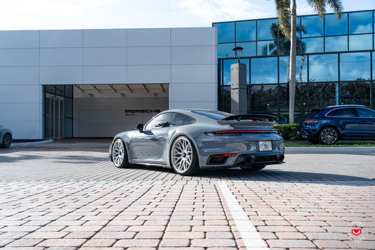 Vossen GEN-03 Wheel Set for Porsche 911 - 21 Inch - Gloss Clear brushed