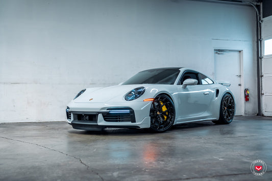 Vossen LC3-01T Wheel Set for Porsche 911 - 21 Inch - Gloss Black