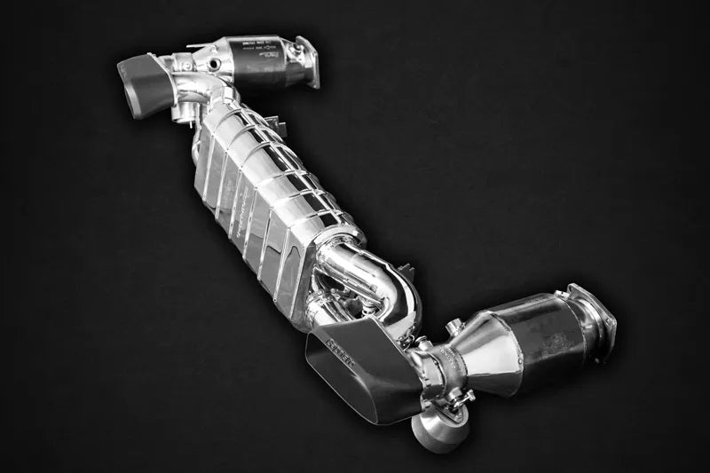 Capristo Porsche 997.2 Turbo/S - Valved Exhaust + 250 Cell Sport Cats (CES3)