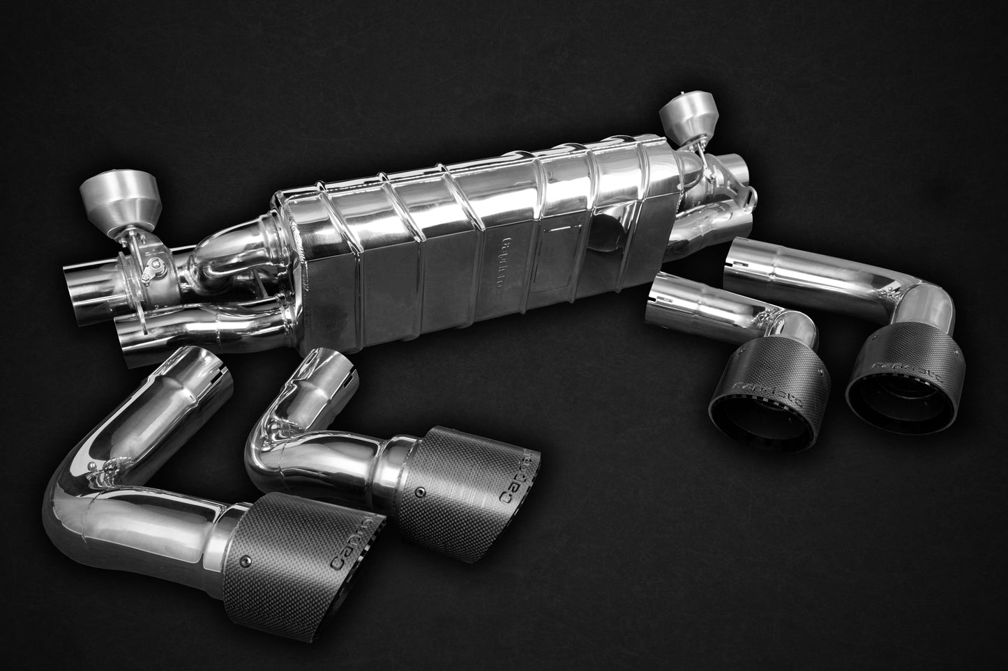 Capristo Porsche 536 Cayenne S 2.9 (19+) - Valved Exhaust, MidSilencer Spares + Carbon Tips (CES3)