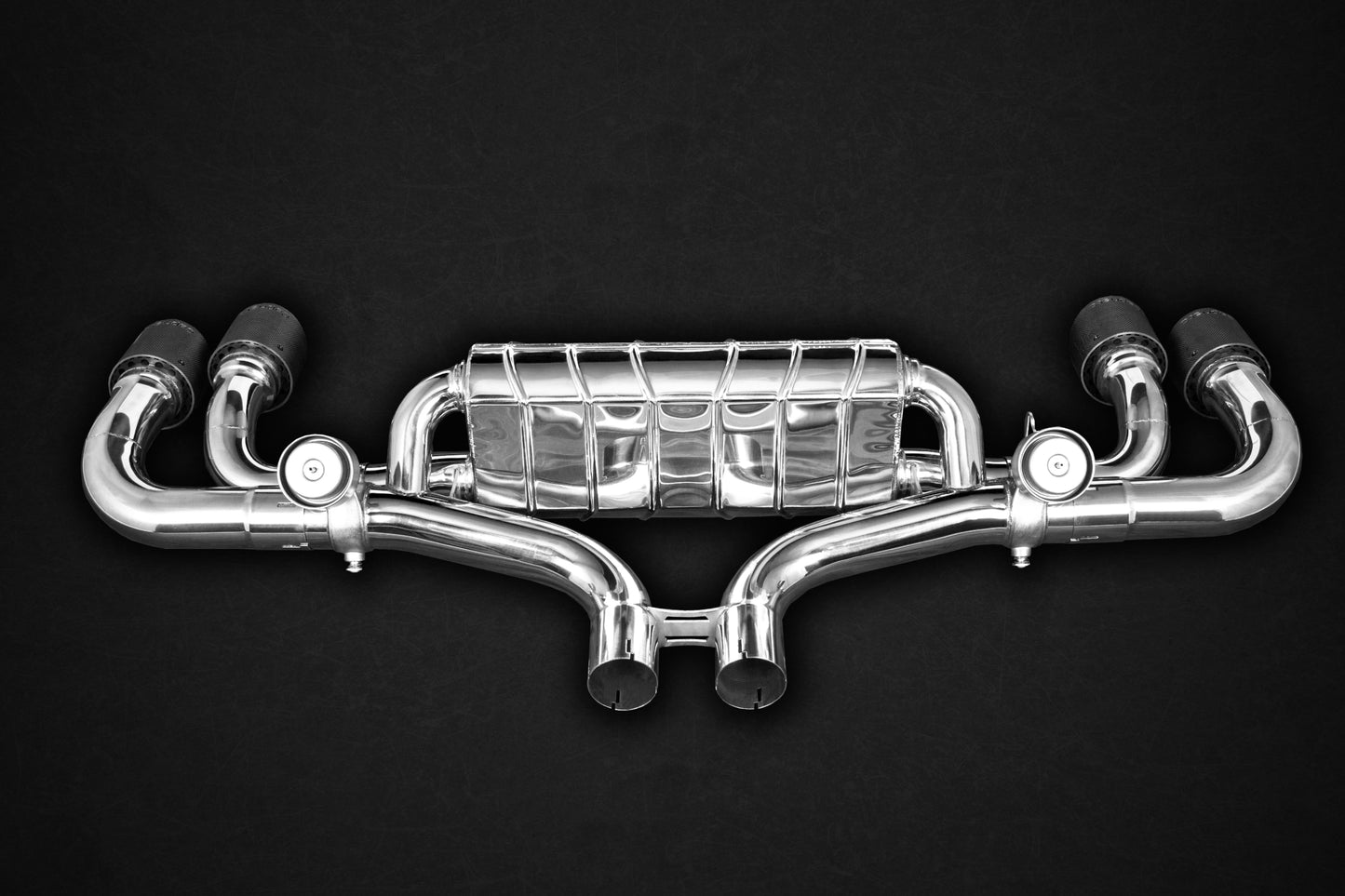 Capristo Porsche 536 Cayenne S 2.9 (19+) - Valved Exhaust, MidSilencer Spares + Carbon Tips (CES3)