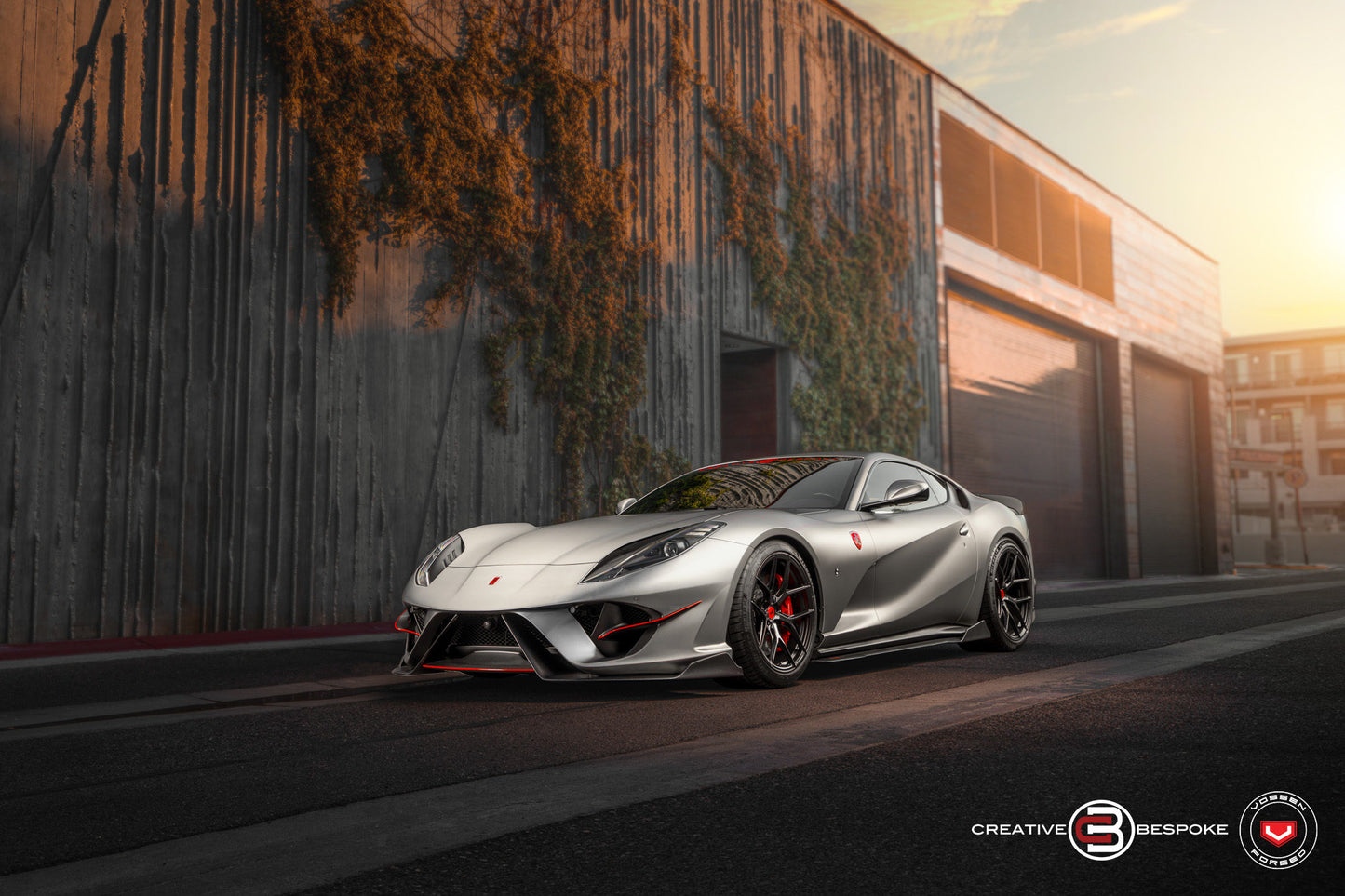 Vossen S21-01 Wheel Set for Ferrari 812 Superfast - 20 Inch - Gloss Black