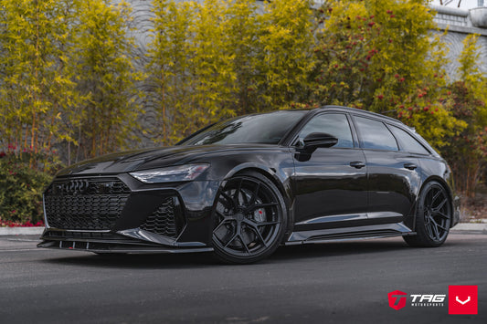 Vossen HF-5 Wheel Set for Audi RS6 / RS7 - 22 Inch - Satin Black