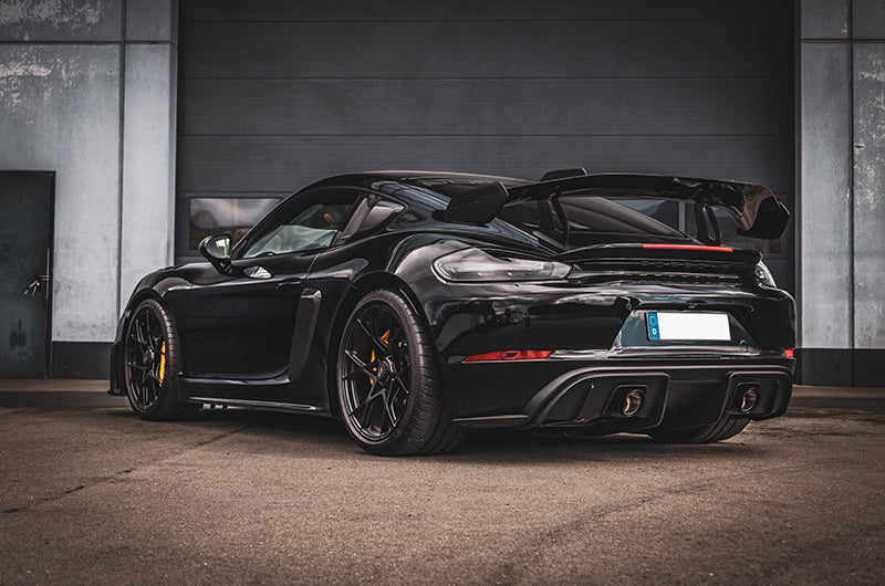Capristo Porsche 718 GT4RS - SET: Valved Muffler, 100 Cell OPF Replacement, Performance Headers + Wicrom Tips