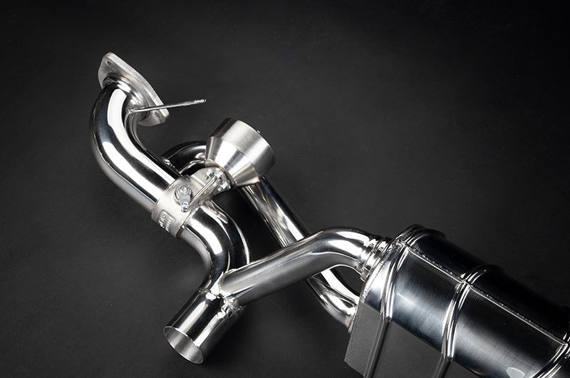 Capristo Porsche 718 GT4RS - Valved Muffler (OEM Tips)